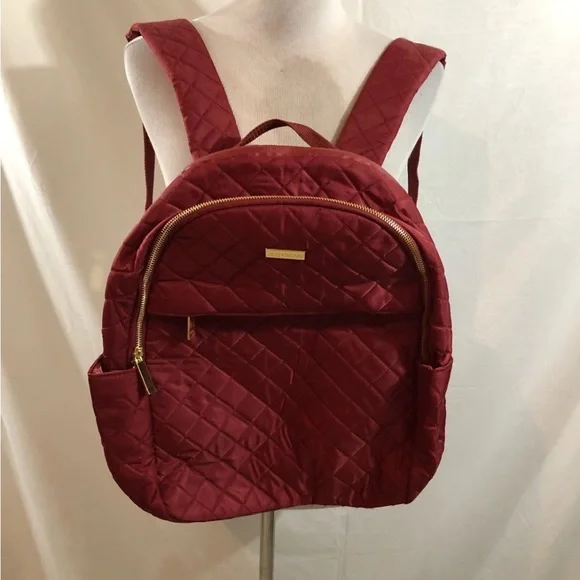 Joy & Iman | Bags | Joy Iman Red Diamond Quilted Nylon  display picture 3